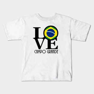 LOVE Campo Grande Brazil Kids T-Shirt